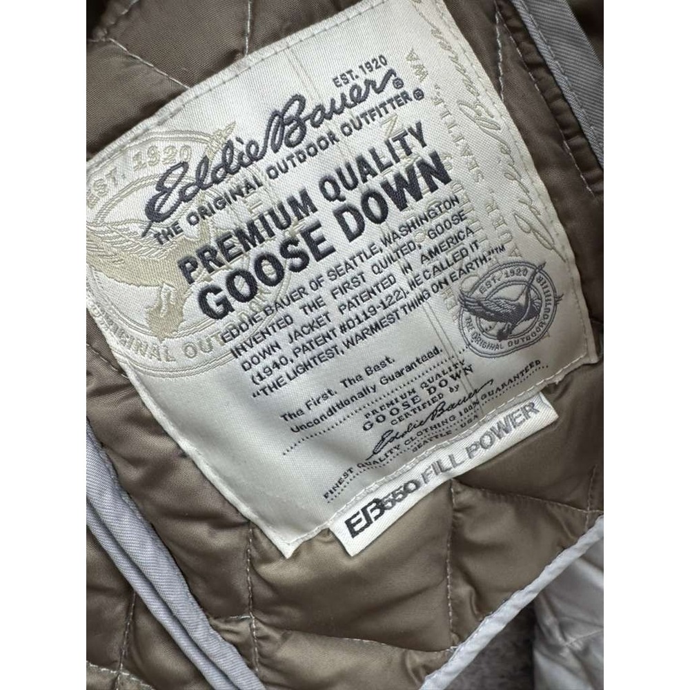 Eddie Bauer EB 550 Fill Power Goose Down Quilted Jacket Grey Womens Size M - Picture 6 of 15